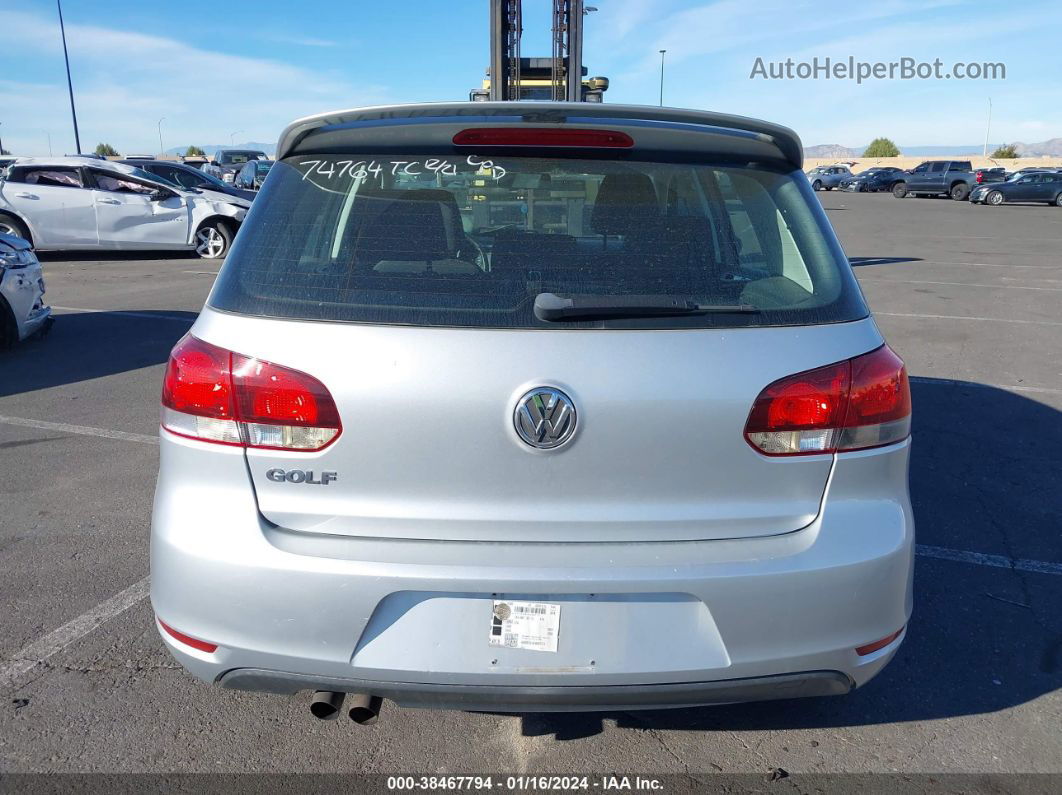 2014 Volkswagen Golf 2.5l Silver vin: WVWDB7AJ5EW009714