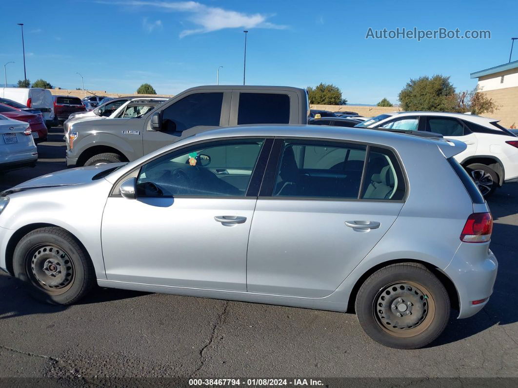 2014 Volkswagen Golf 2.5l Silver vin: WVWDB7AJ5EW009714