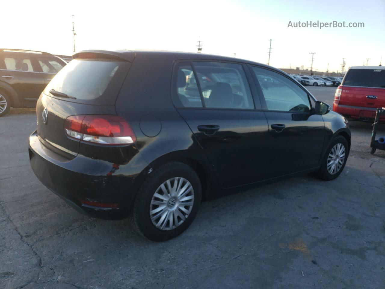 2014 Volkswagen Golf  Черный vin: WVWDB7AJ6EW002027