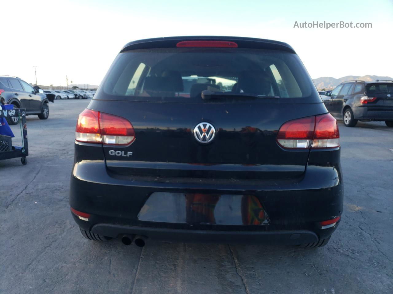 2014 Volkswagen Golf  Черный vin: WVWDB7AJ6EW002027