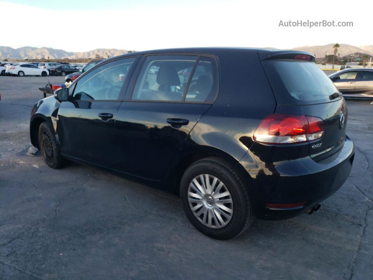 2014 Volkswagen Golf  Черный vin: WVWDB7AJ6EW002027