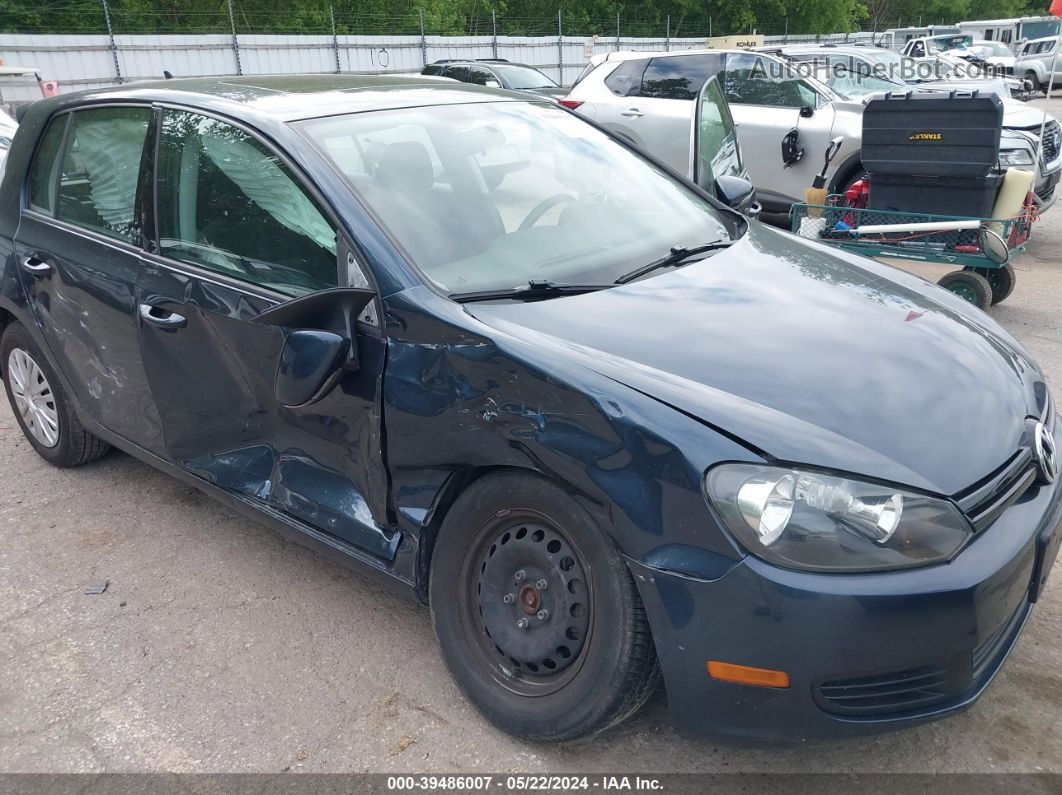 2014 Volkswagen Golf 2.5l Blue vin: WVWDB7AJ6EW004537