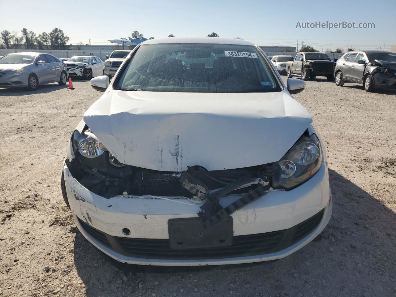 2014 Volkswagen Golf  White vin: WVWDB7AJ6EW007339