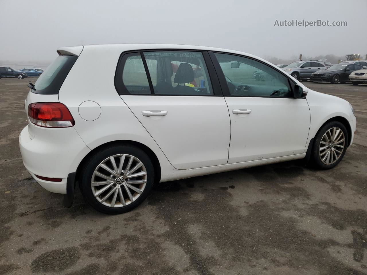 2014 Volkswagen Golf  White vin: WVWDB7AJ6EW007907