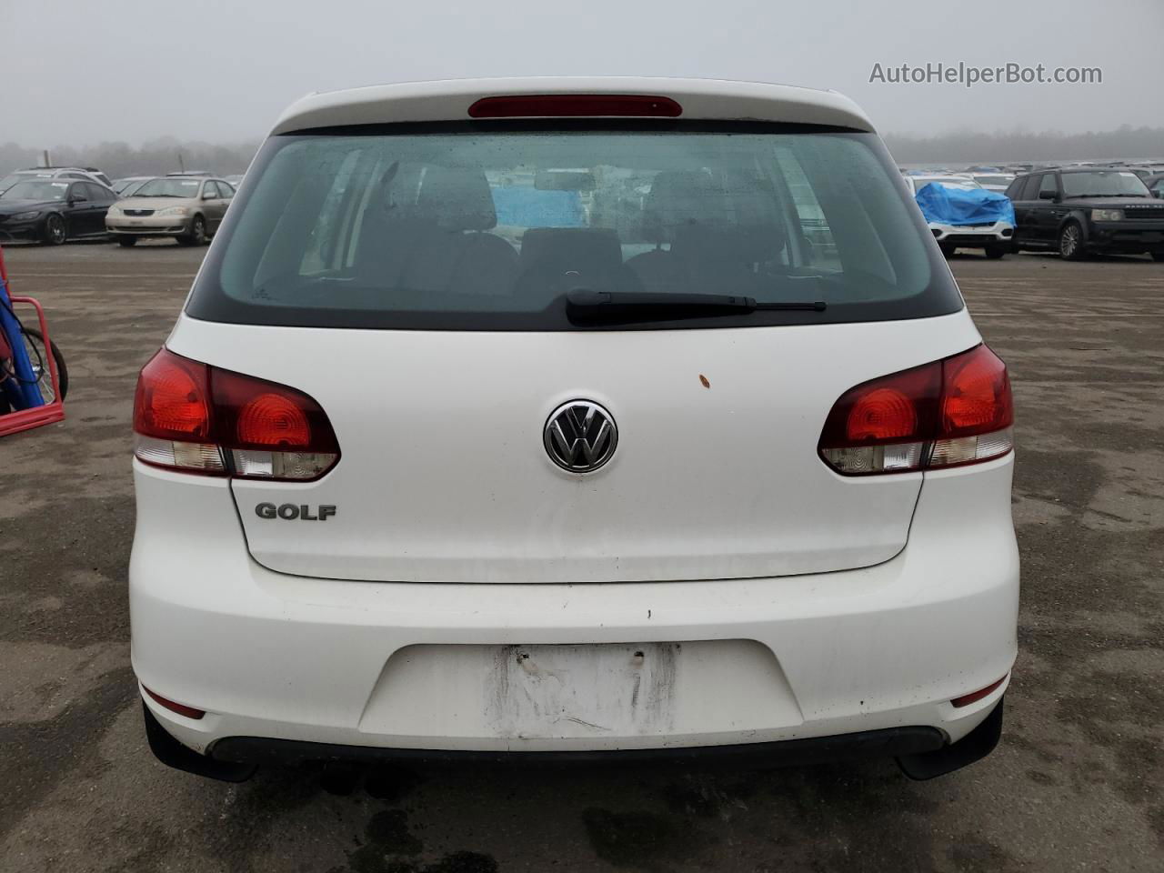 2014 Volkswagen Golf  White vin: WVWDB7AJ6EW007907