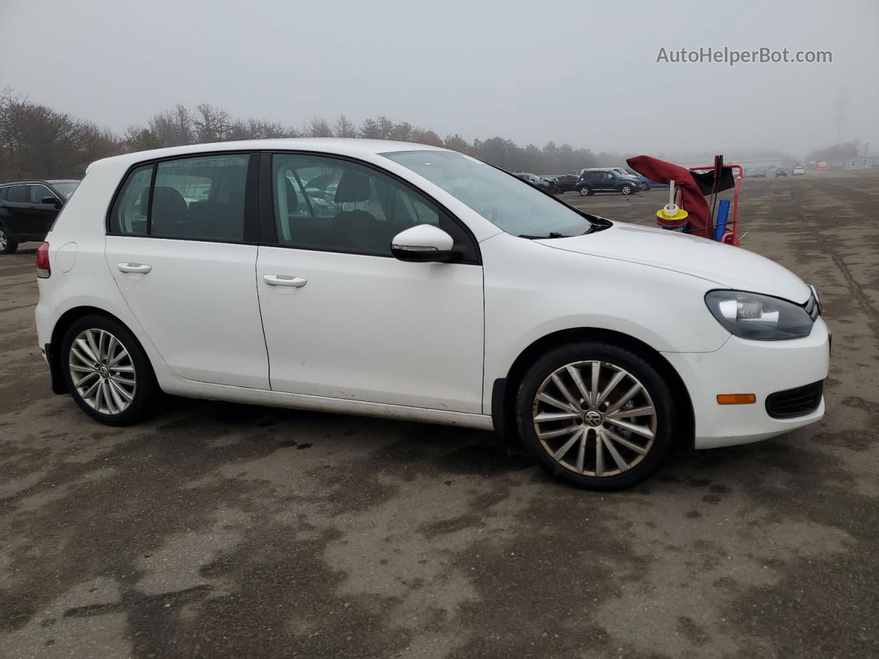 2014 Volkswagen Golf  White vin: WVWDB7AJ6EW007907