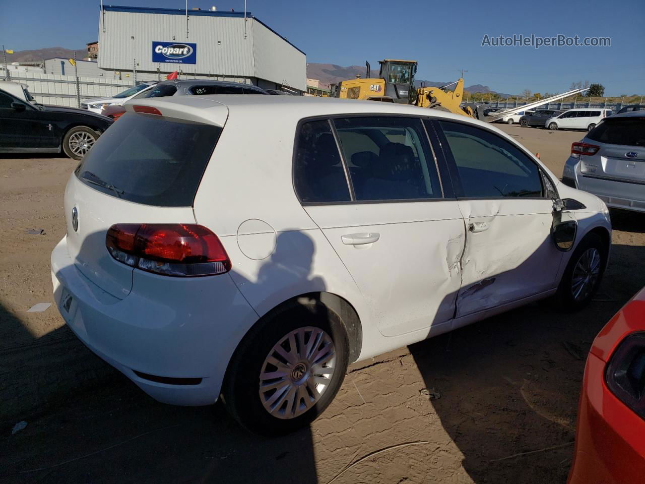 2014 Volkswagen Golf  White vin: WVWDB7AJ6EW008149