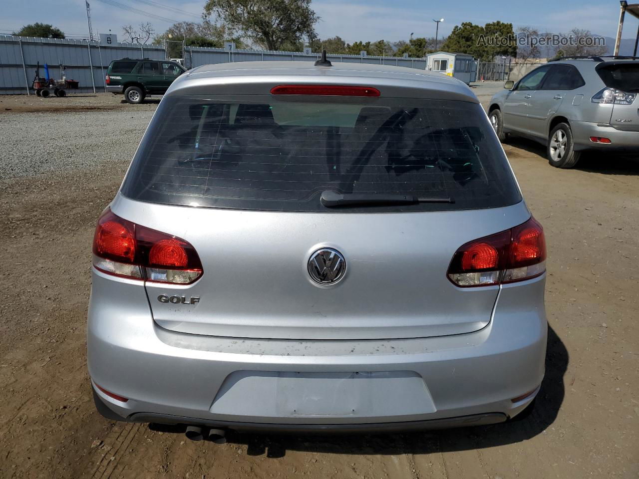 2014 Volkswagen Golf  Silver vin: WVWDB7AJ6EW011942