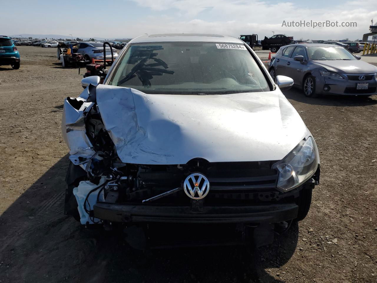 2014 Volkswagen Golf  Silver vin: WVWDB7AJ6EW011942