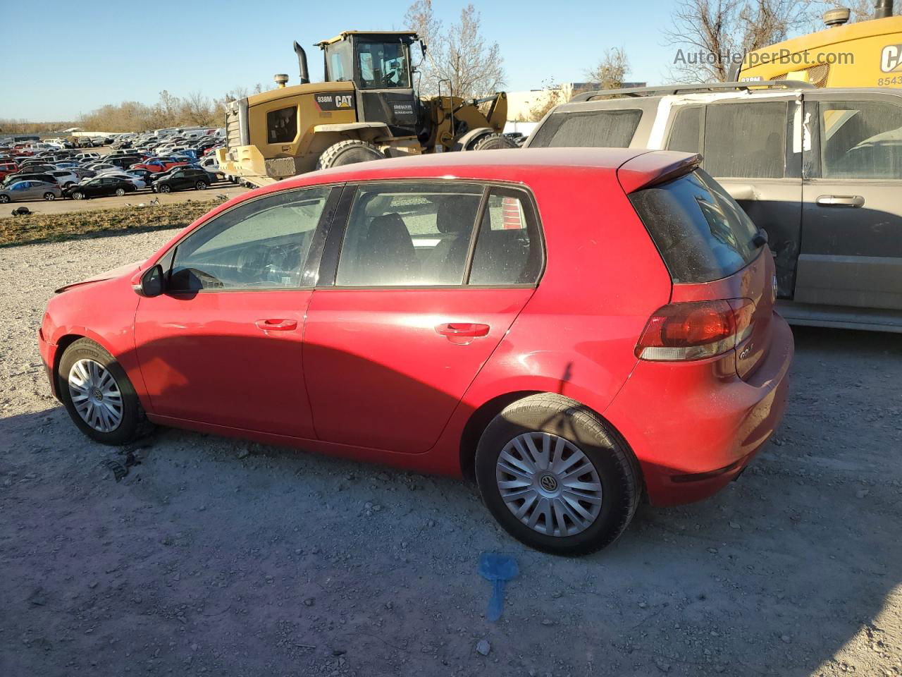 2014 Volkswagen Golf  Red vin: WVWDB7AJ7EW001677