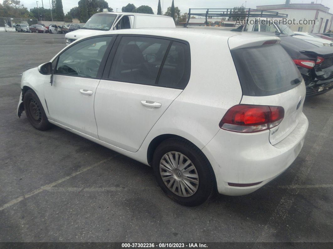 2014 Volkswagen Golf W/conv & Sunroof White vin: WVWDB7AJ7EW006796