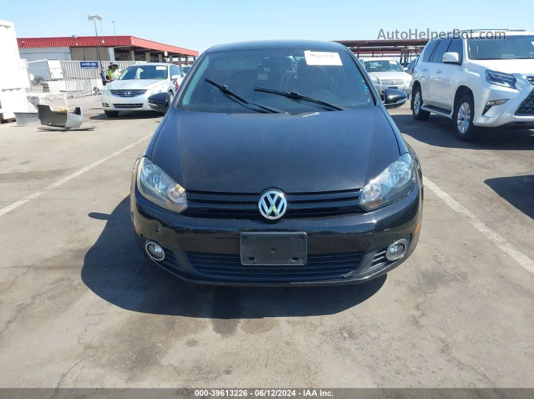 2014 Volkswagen Golf 2.5l Black vin: WVWDB7AJ7EW009214