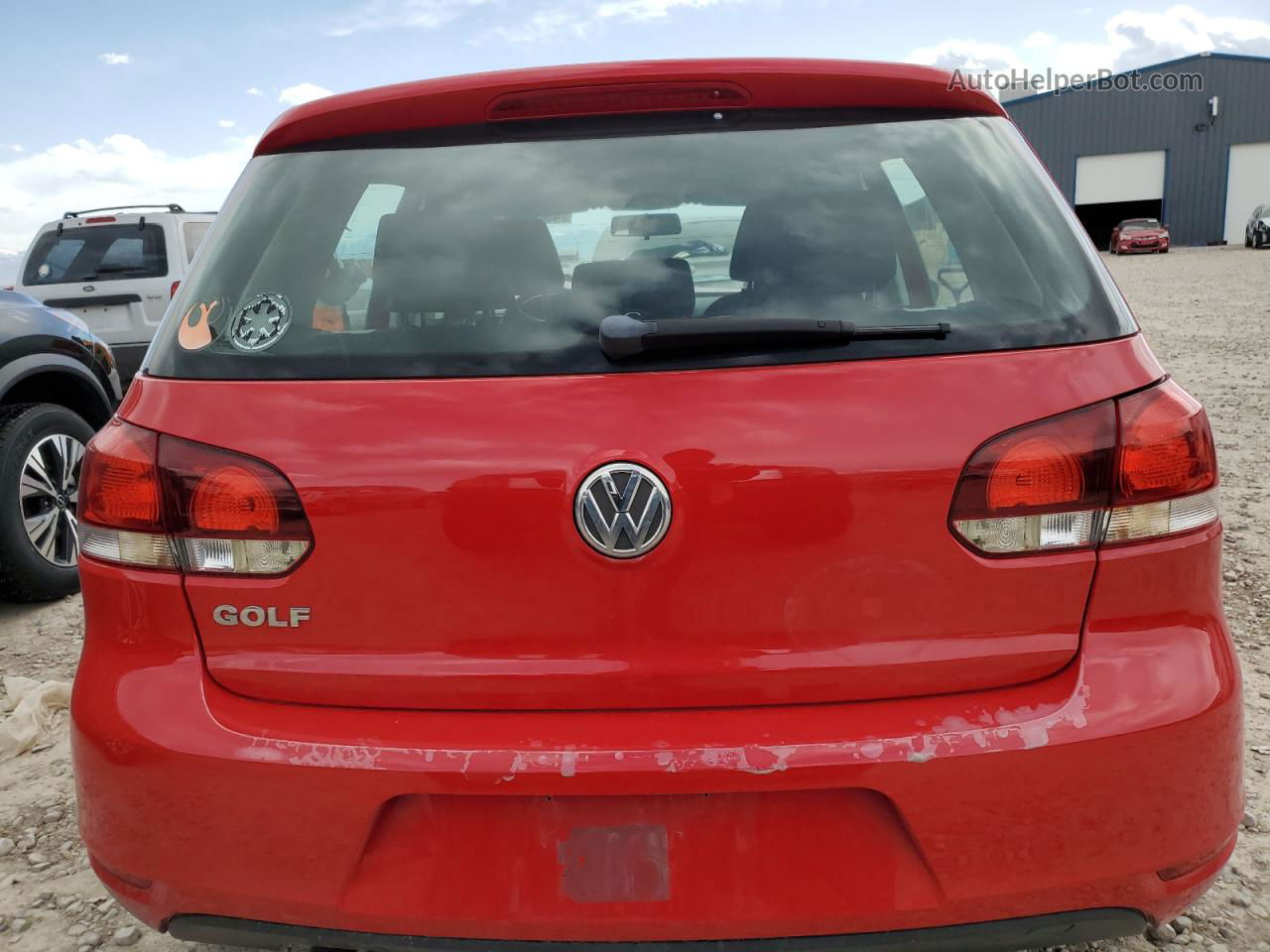 2014 Volkswagen Golf  Red vin: WVWDB7AJ7EW011612