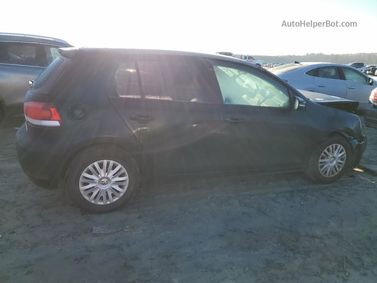 2014 Volkswagen Golf  Black vin: WVWDB7AJ8EW001266