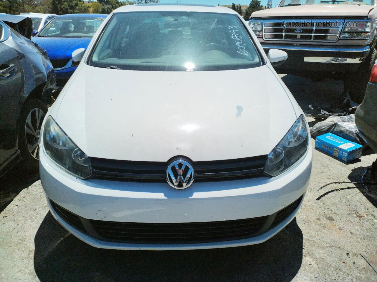 2014 Volkswagen Golf  White vin: WVWDB7AJ8EW003485