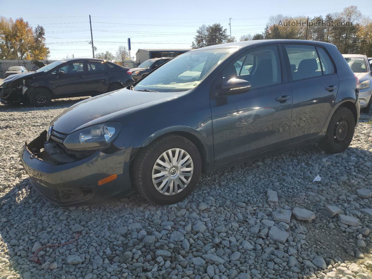 2014 Volkswagen Golf  Blue vin: WVWDB7AJ8EW007780