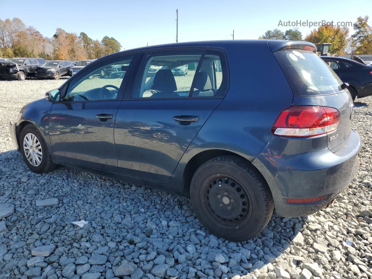 2014 Volkswagen Golf  Синий vin: WVWDB7AJ8EW007780