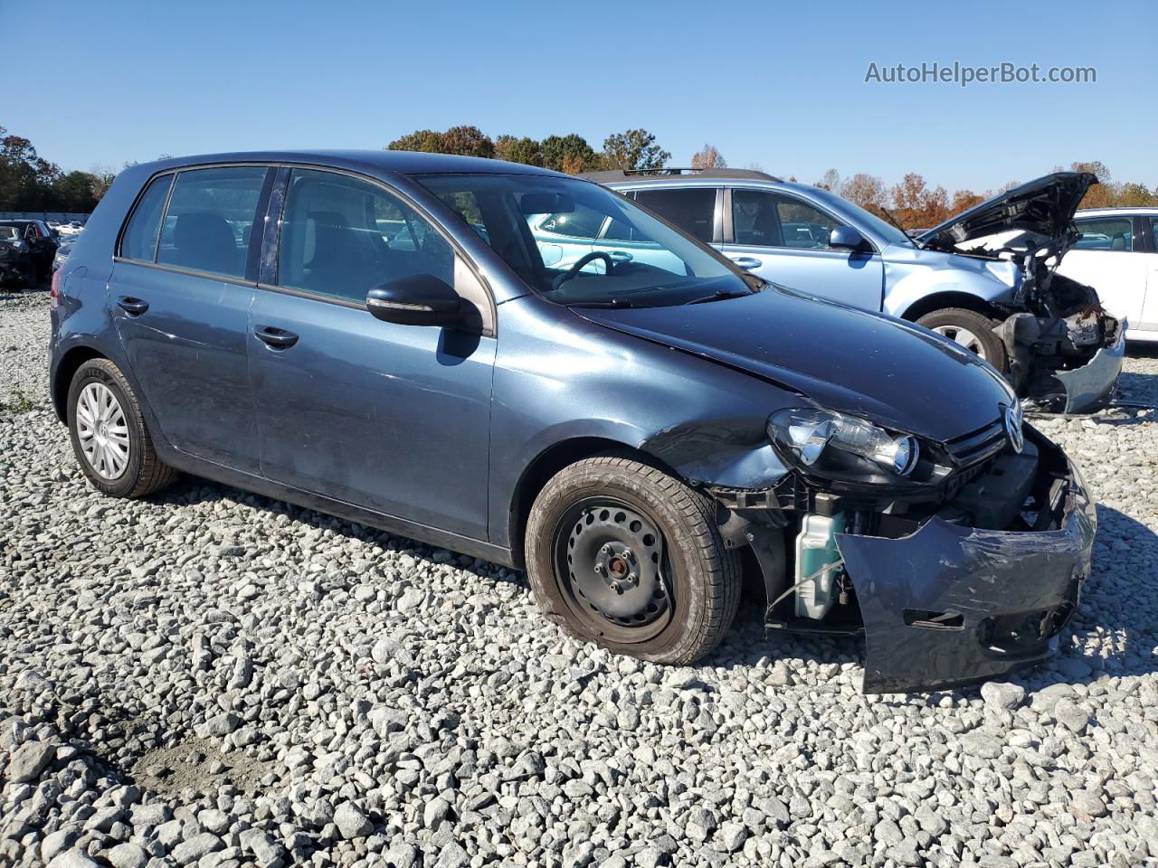 2014 Volkswagen Golf  Blue vin: WVWDB7AJ8EW007780