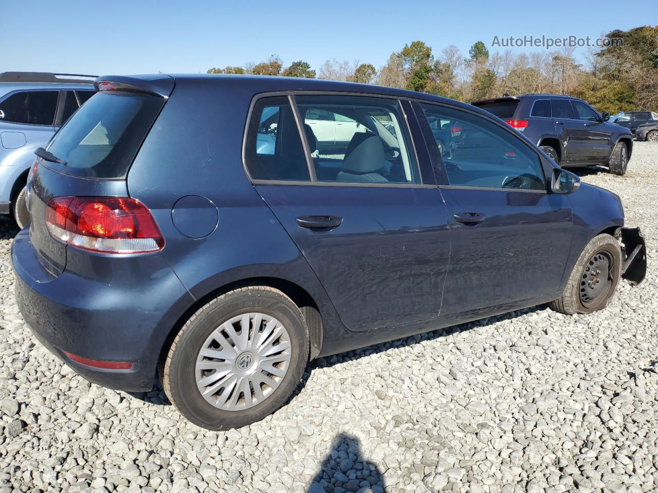 2014 Volkswagen Golf  Blue vin: WVWDB7AJ8EW007780