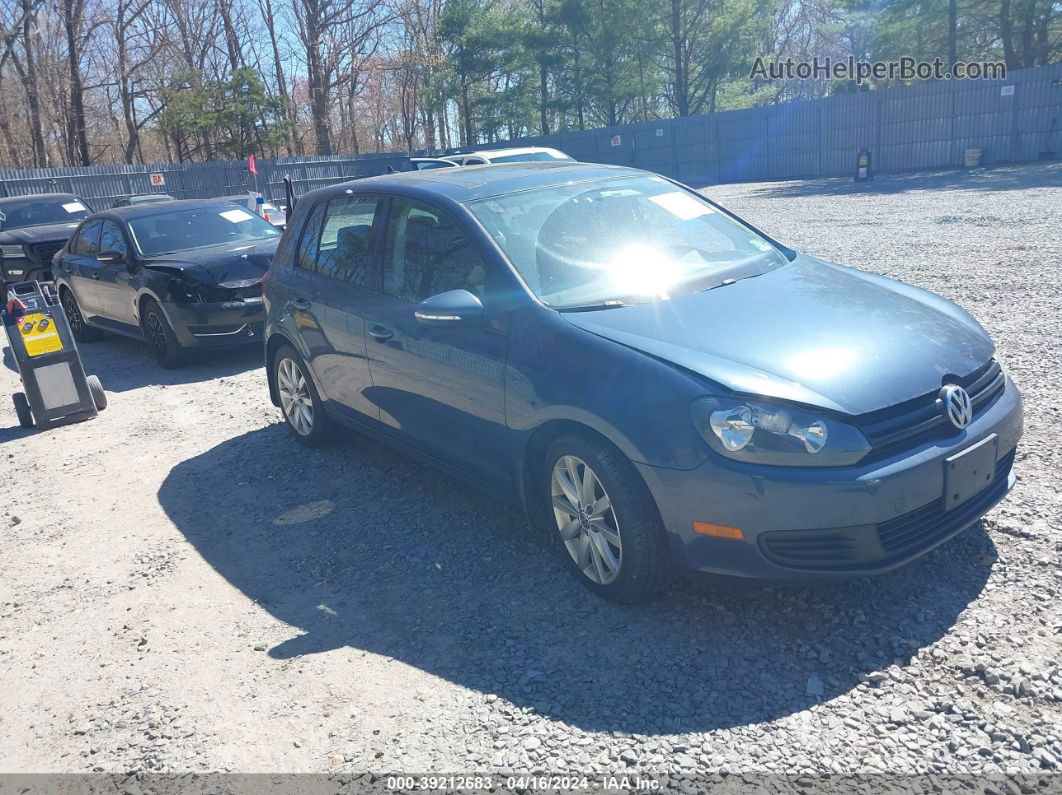 2014 Volkswagen Golf 2.5l Blue vin: WVWDB7AJ8EW009772