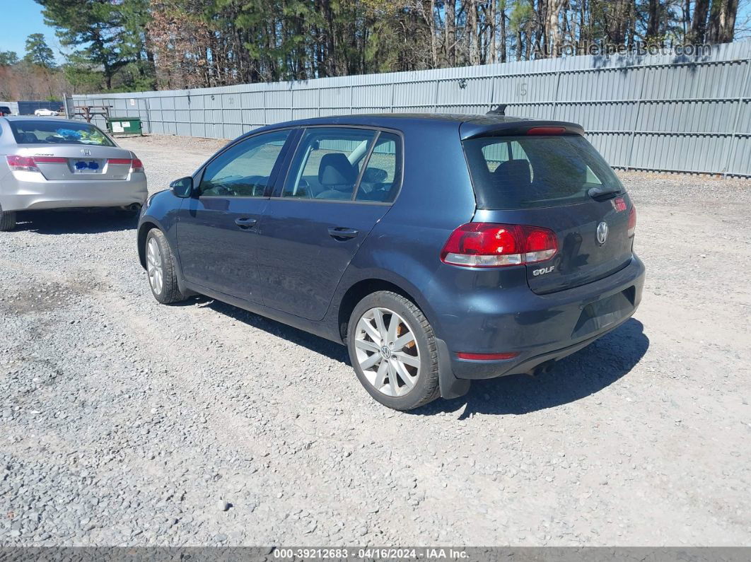 2014 Volkswagen Golf 2.5l Blue vin: WVWDB7AJ8EW009772