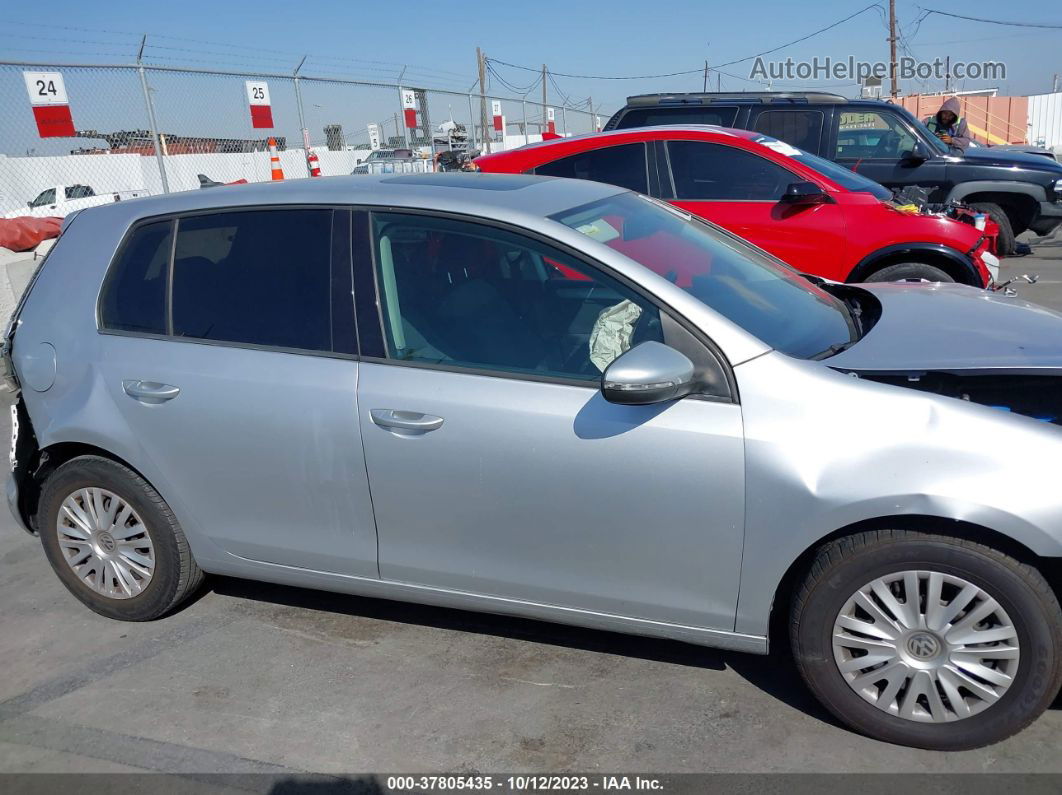 2014 Volkswagen Golf 2.5l Silver vin: WVWDB7AJ9EW000899