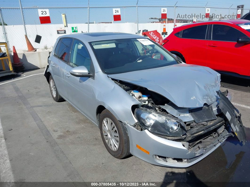 2014 Volkswagen Golf 2.5l Silver vin: WVWDB7AJ9EW000899