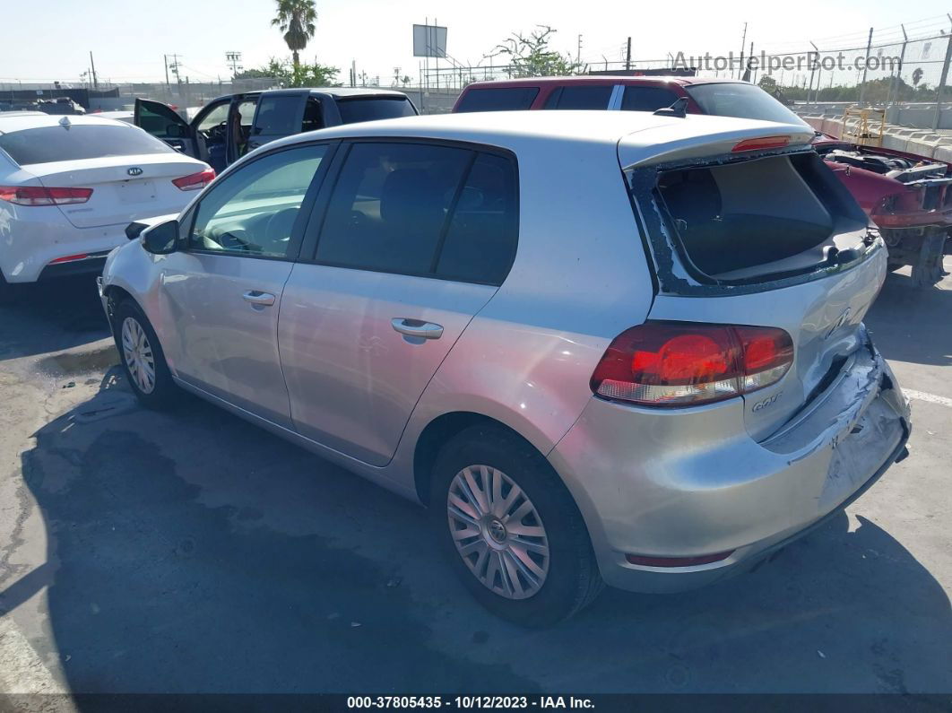 2014 Volkswagen Golf 2.5l Серебряный vin: WVWDB7AJ9EW000899