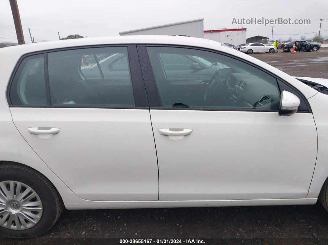 2014 Volkswagen Golf 2.5l Белый vin: WVWDB7AJ9EW009666