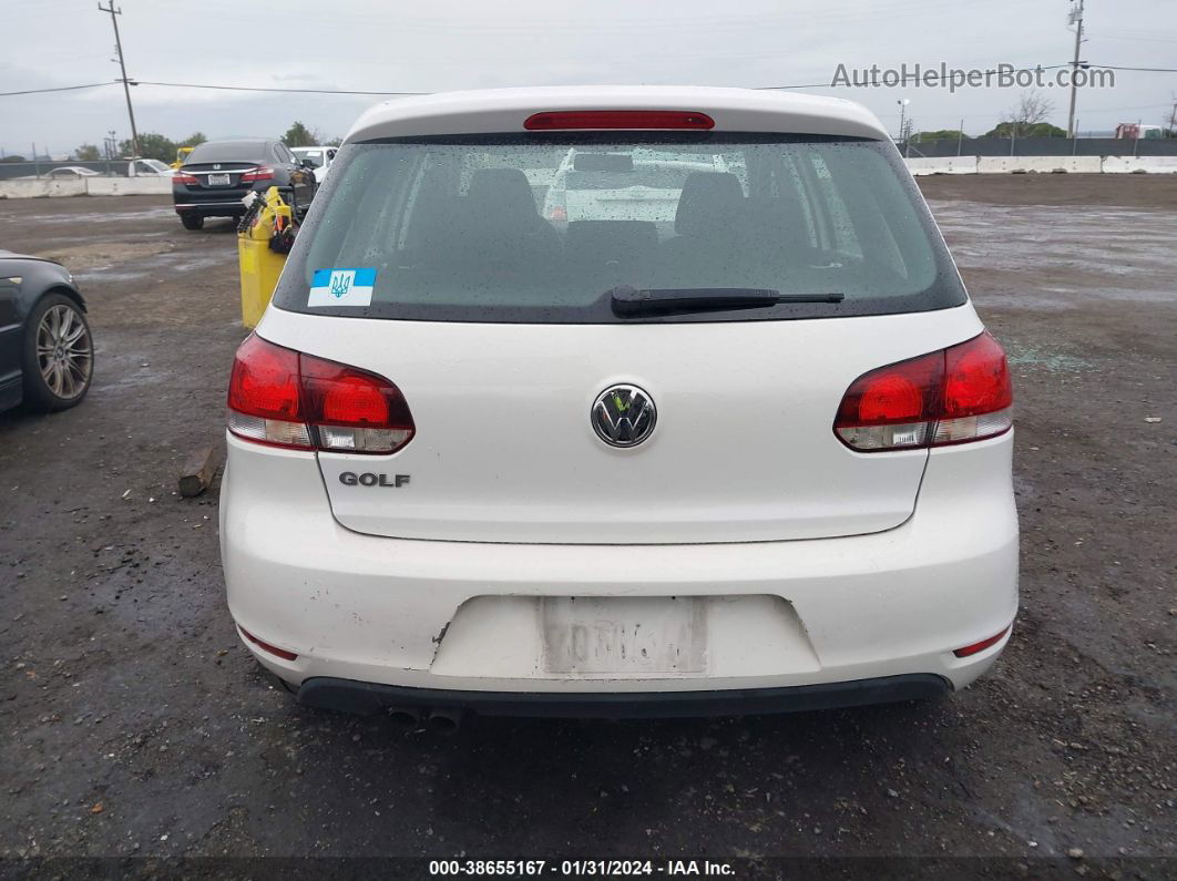 2014 Volkswagen Golf 2.5l Белый vin: WVWDB7AJ9EW009666