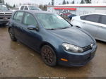 2014 Volkswagen Golf 2.5l Dark Blue vin: WVWDB7AJXEW001348