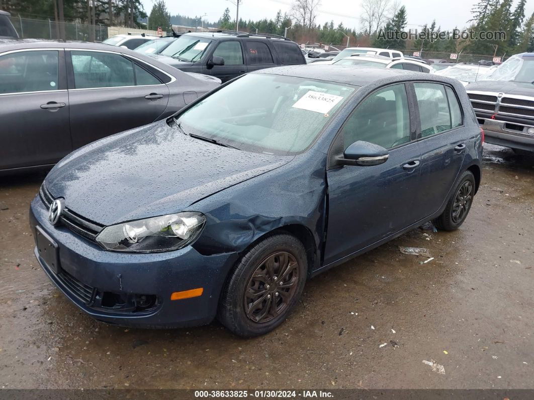 2014 Volkswagen Golf 2.5l Dark Blue vin: WVWDB7AJXEW001348