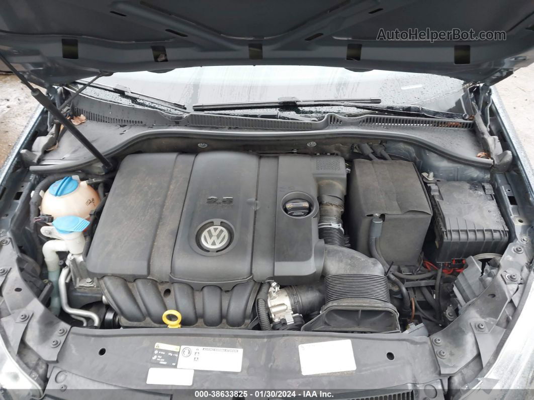 2014 Volkswagen Golf 2.5l Dark Blue vin: WVWDB7AJXEW001348