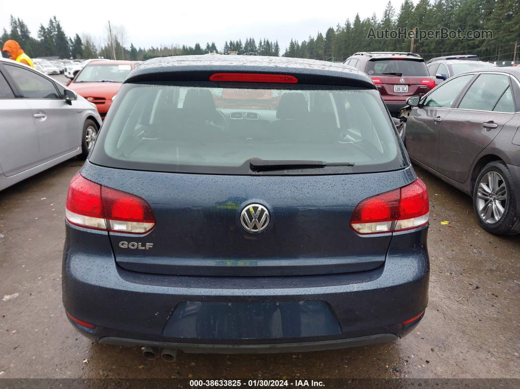 2014 Volkswagen Golf 2.5l Dark Blue vin: WVWDB7AJXEW001348