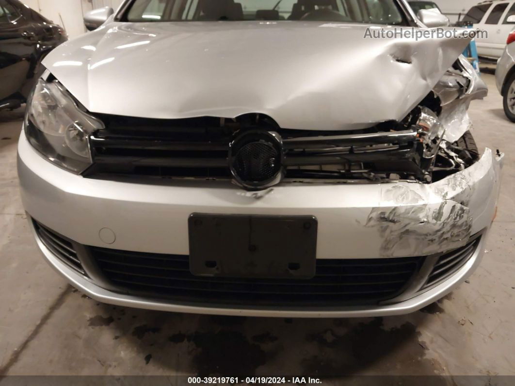 2014 Volkswagen Golf 2.5l Silver vin: WVWDB7AJXEW008574