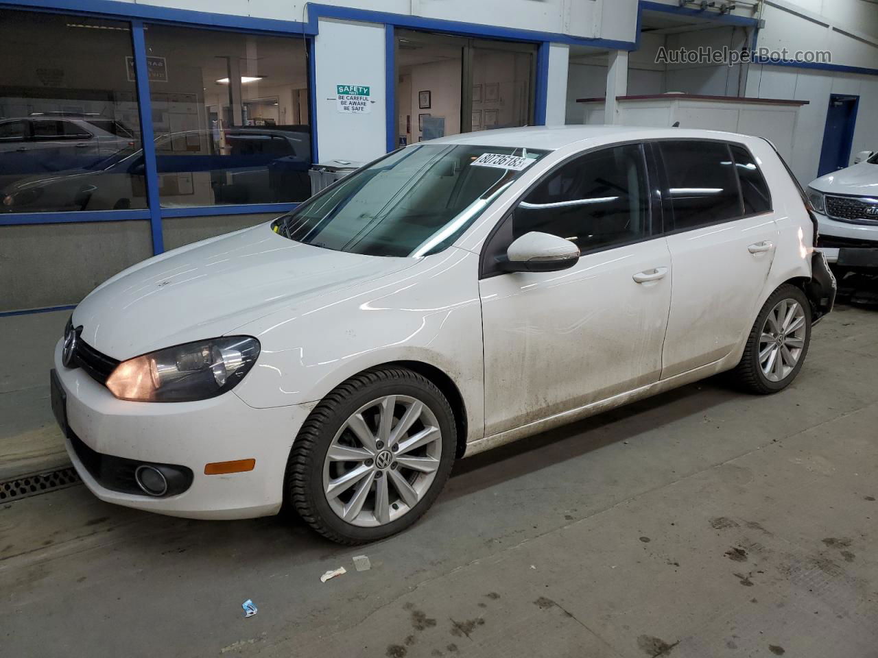 2014 Volkswagen Golf  White vin: WVWDM7AJ0EW003099