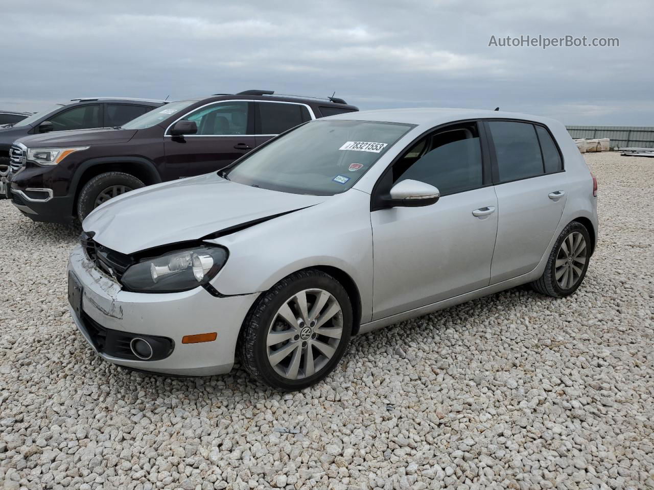 2014 Volkswagen Golf  Silver vin: WVWDM7AJ0EW006715