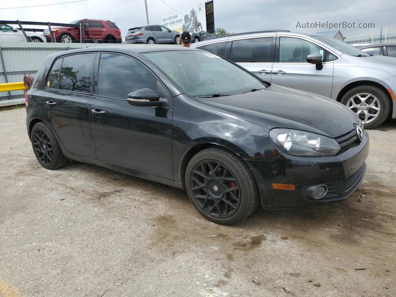 2014 Volkswagen Golf  Black vin: WVWDM7AJ0EW006763