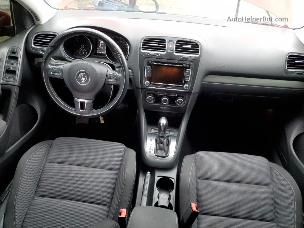 2014 Volkswagen Golf  Красный vin: WVWDM7AJ1EW004472