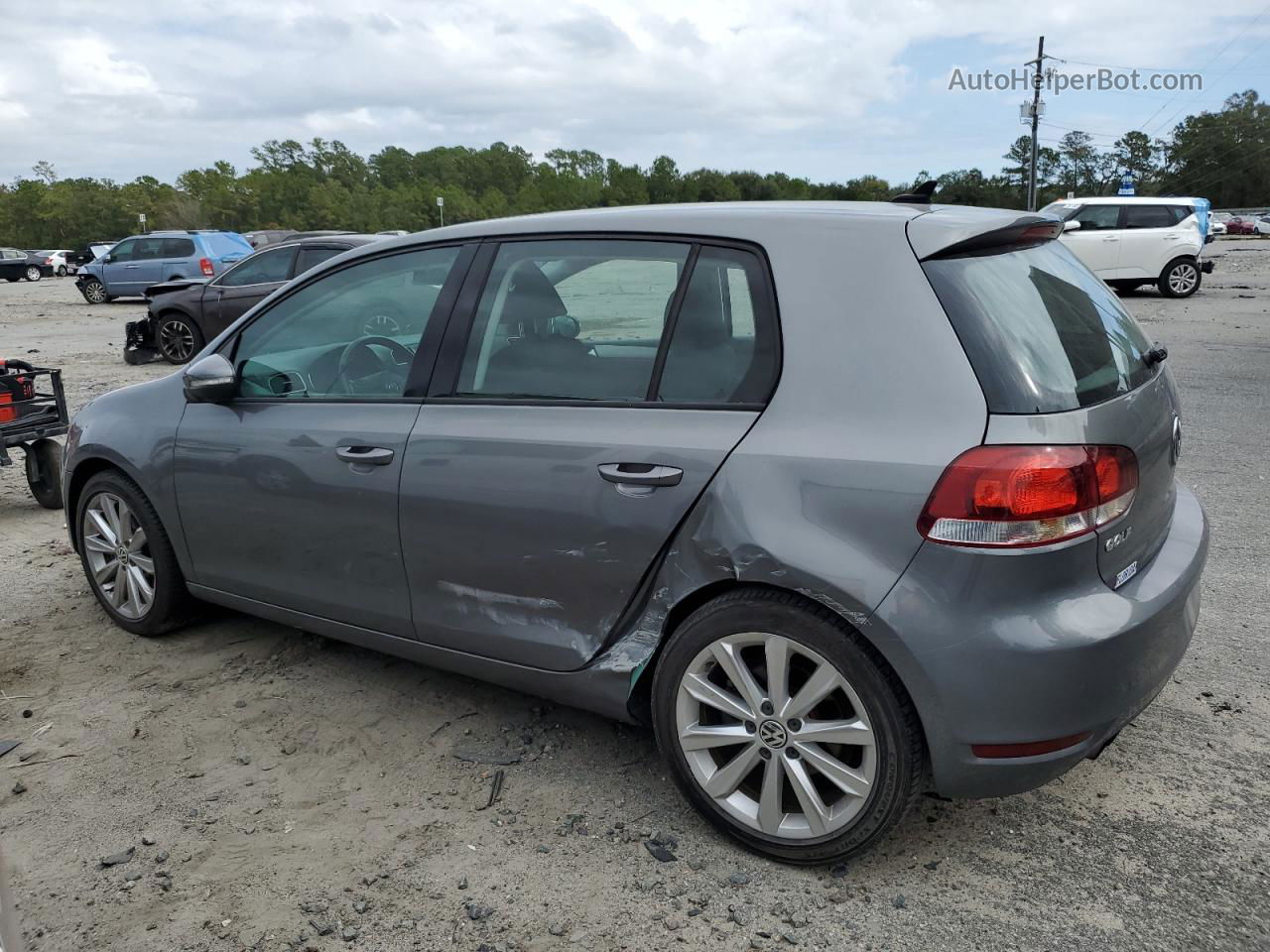 2014 Volkswagen Golf  Gray vin: WVWDM7AJ1EW010594