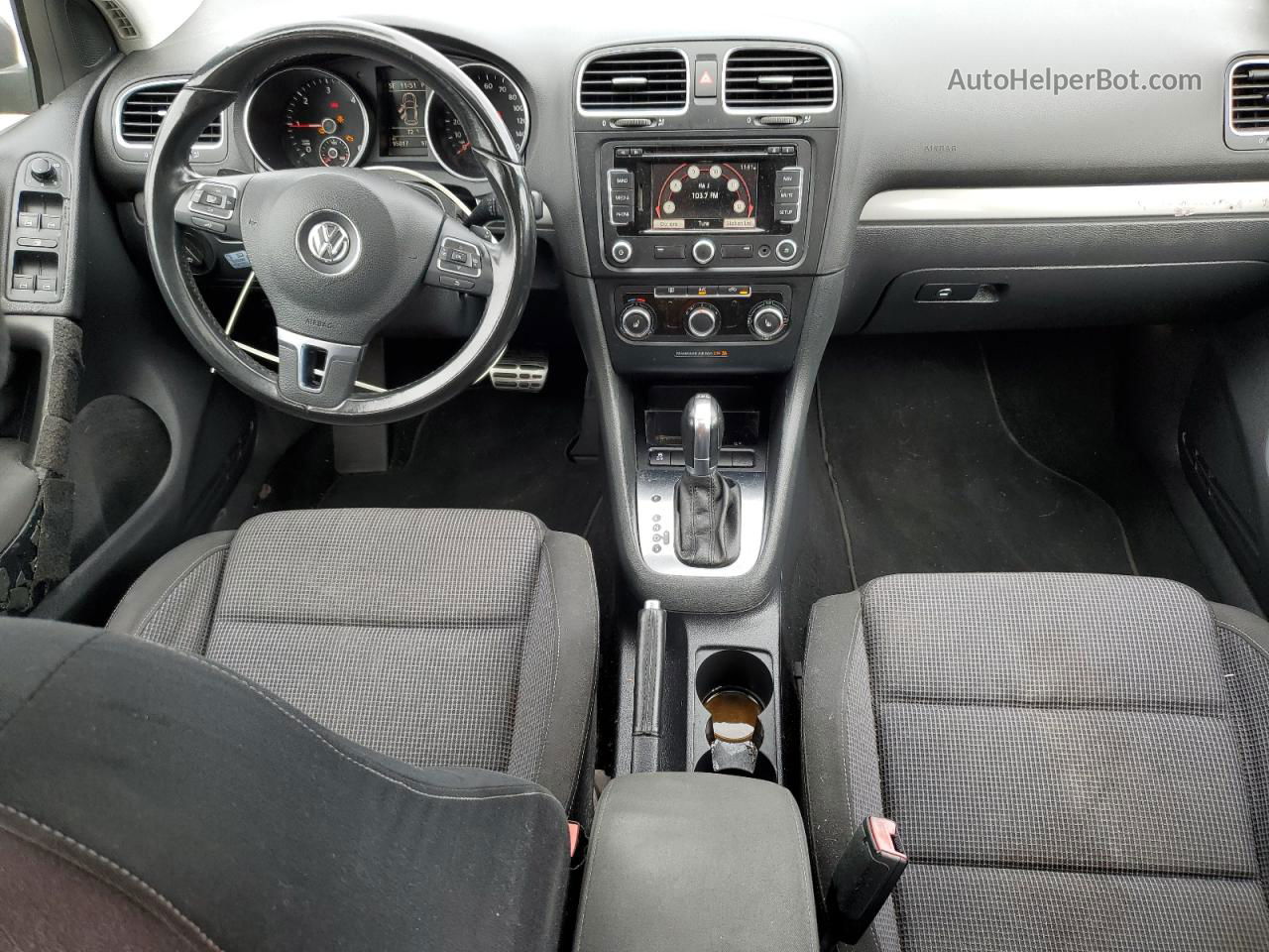 2014 Volkswagen Golf  Серый vin: WVWDM7AJ1EW010594