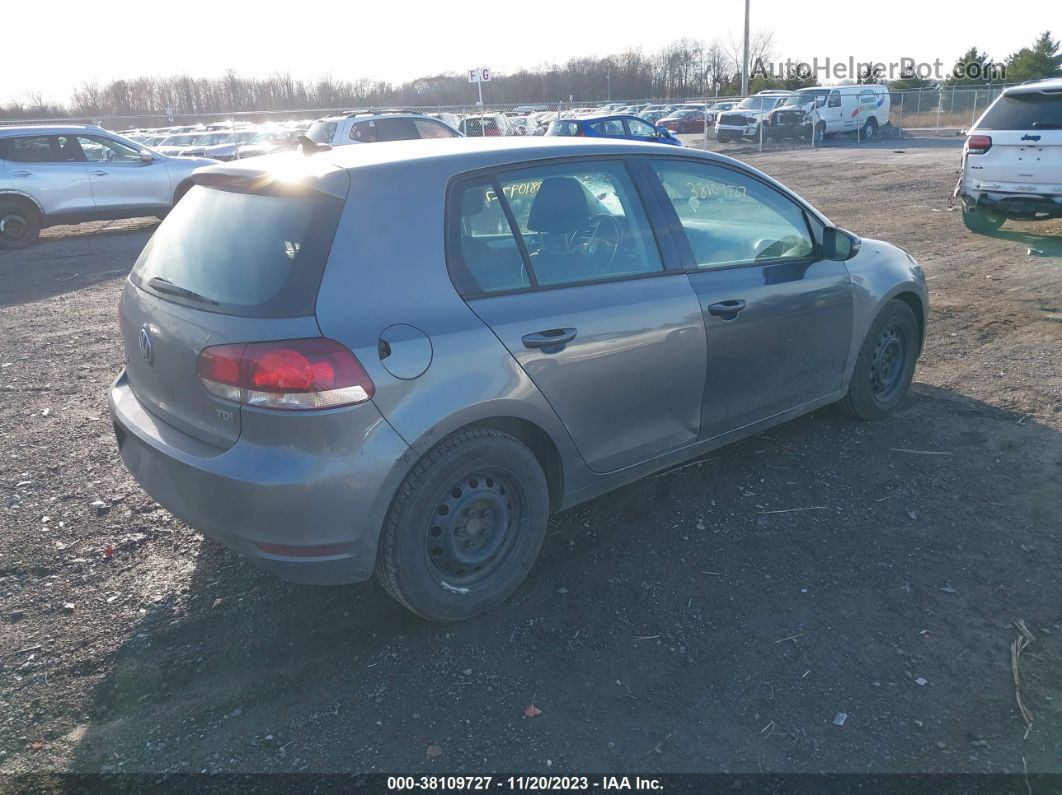 2014 Volkswagen Golf 2.0l Tdi Gray vin: WVWDM7AJ3EW004456