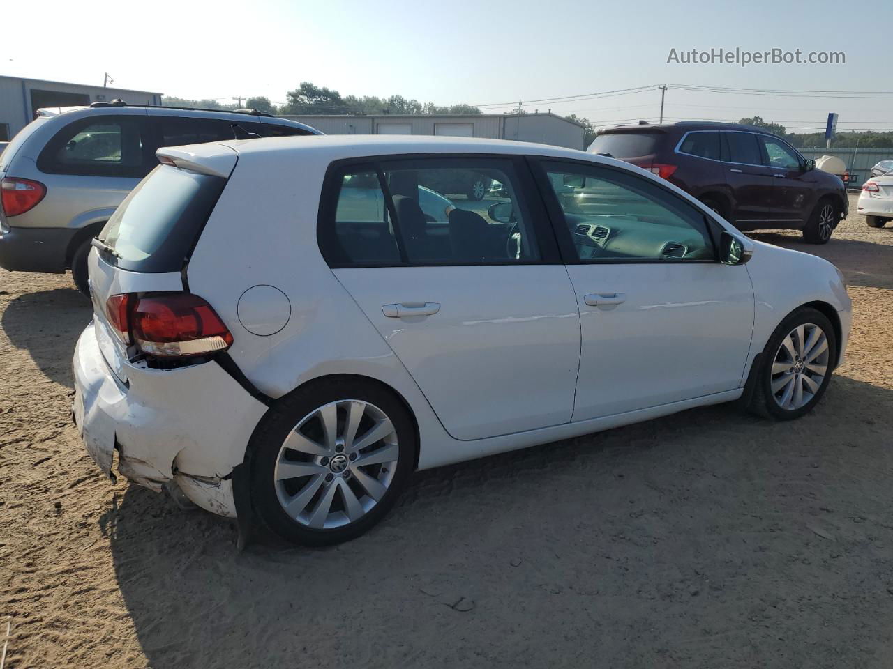 2014 Volkswagen Golf  White vin: WVWDM7AJ3EW008023