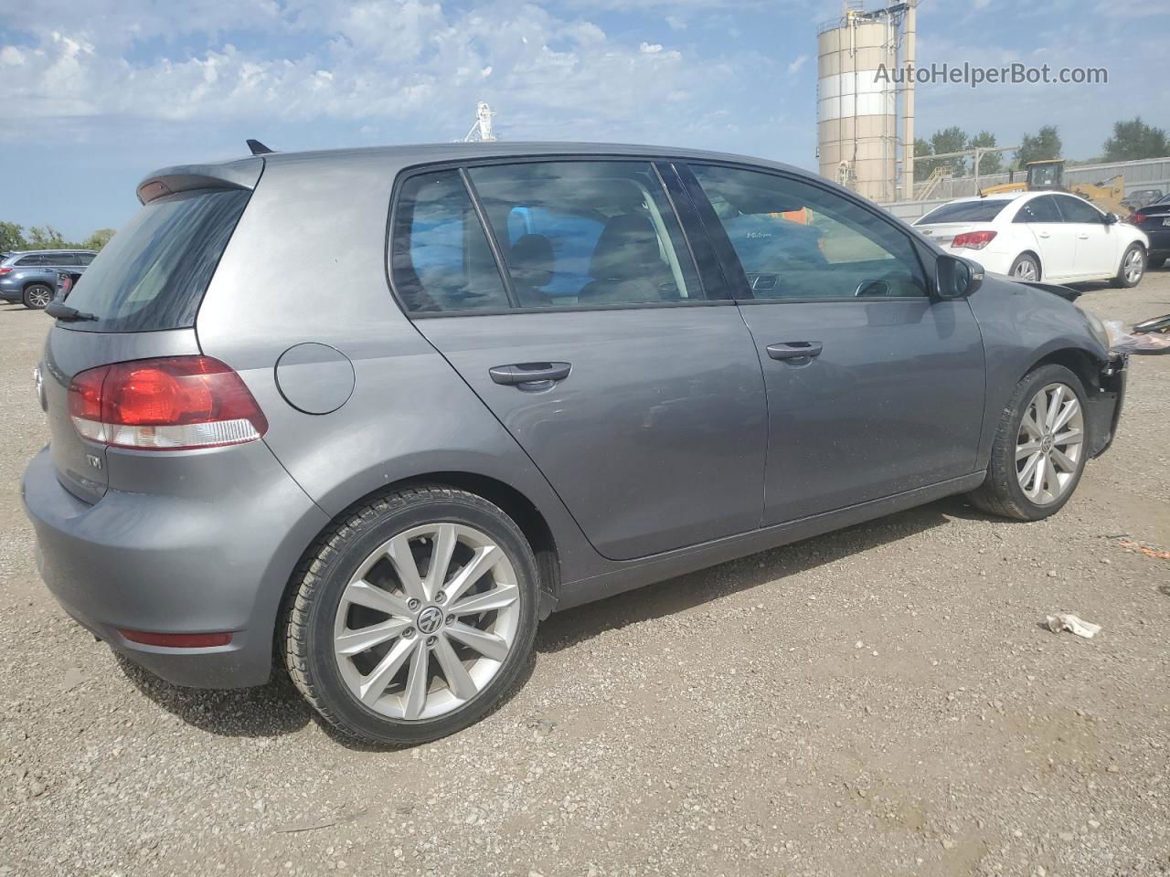 2014 Volkswagen Golf  Серый vin: WVWDM7AJ4EW001632