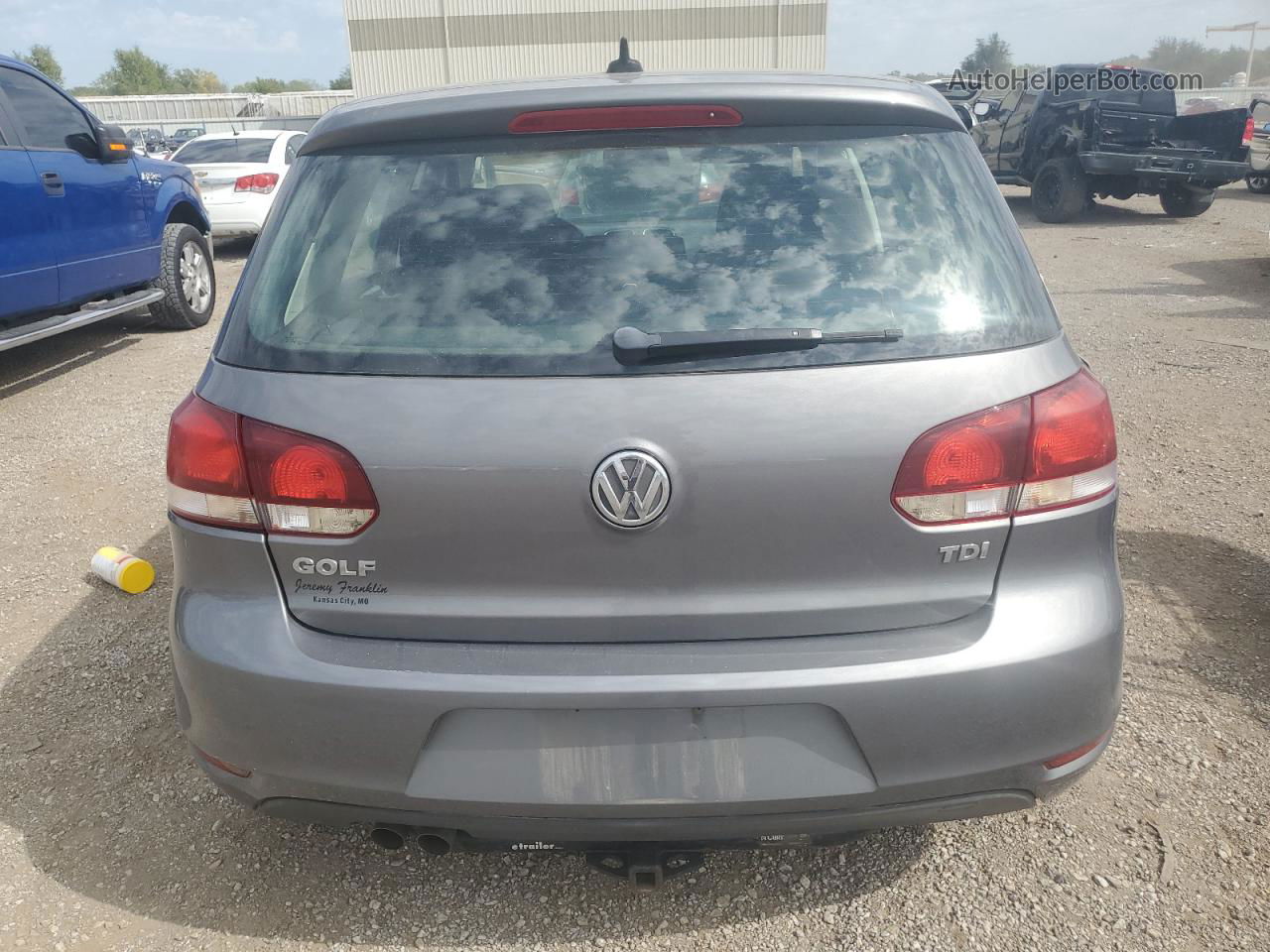 2014 Volkswagen Golf  Gray vin: WVWDM7AJ4EW001632