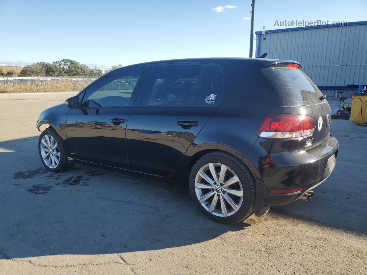 2014 Volkswagen Golf  Black vin: WVWDM7AJ6EW000160