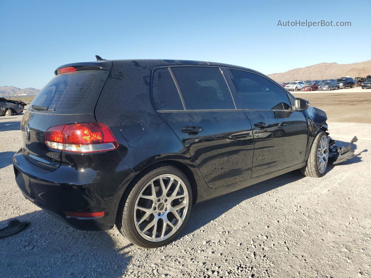 2014 Volkswagen Golf  Black vin: WVWDM7AJ7EW005321