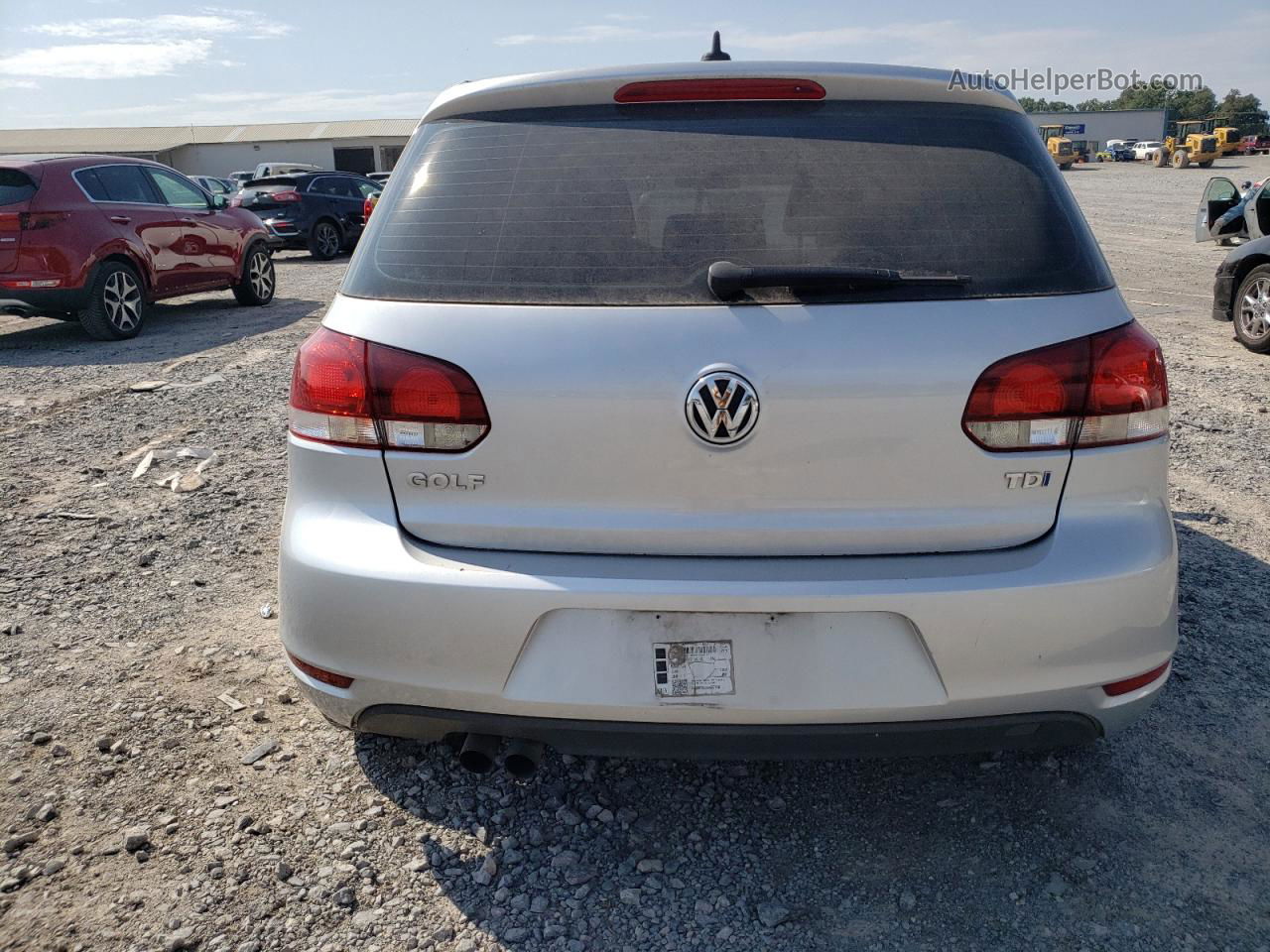 2014 Volkswagen Golf  Silver vin: WVWDM7AJ9EW007930