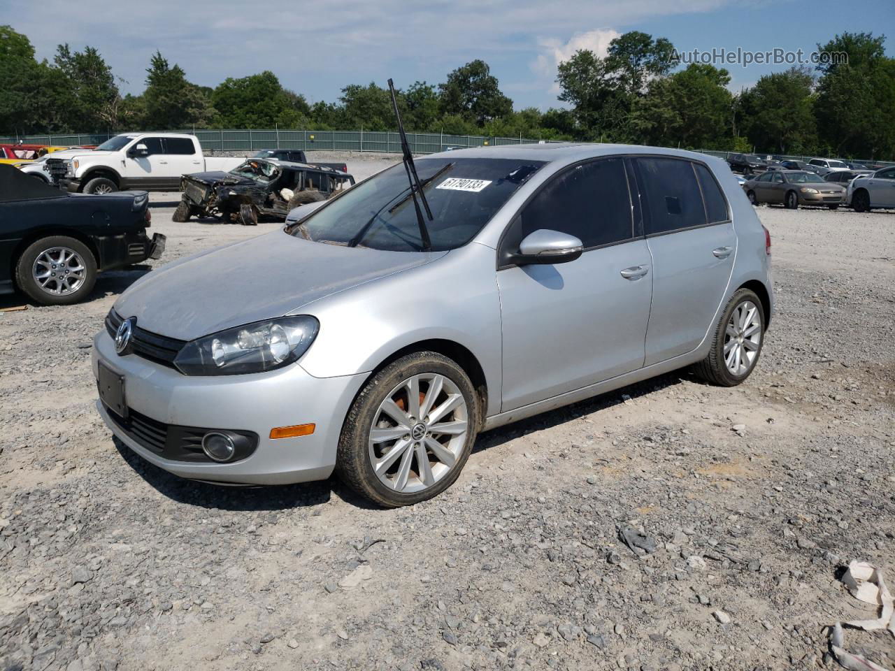 2014 Volkswagen Golf  Silver vin: WVWDM7AJ9EW007930