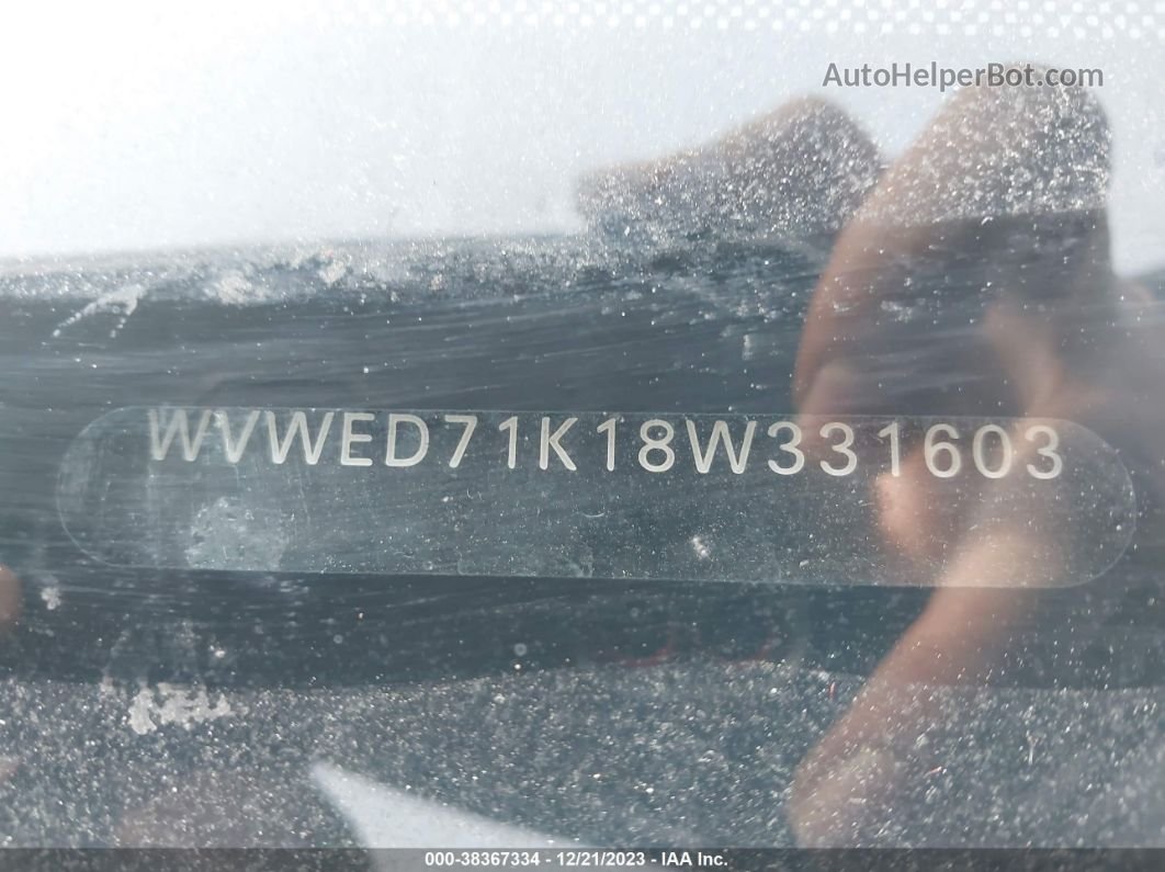 2008 Volkswagen Gti 2-door W/pzev (m6) Черный vin: WVWED71K18W331603